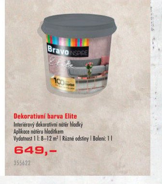 Dekorativní barva Elite