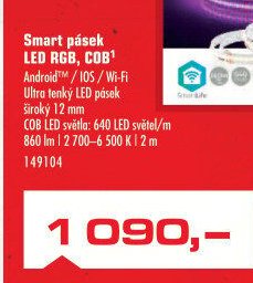 Smart pásek LED RGB, COB