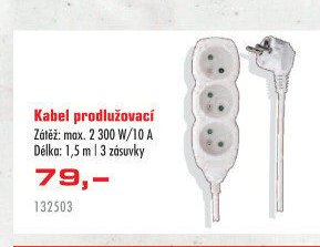 Kabel prodlužovací, 1,5 m