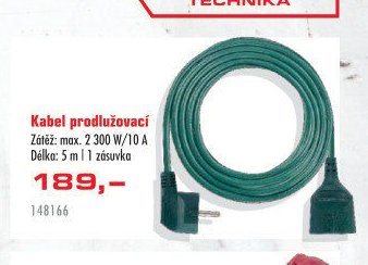 Kabel prodlužovací, 5 m