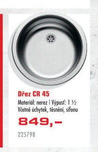 Dřez CR 45