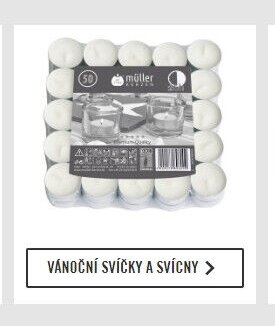 Vánoční svíčky a svícny