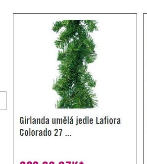 Girlanda umělá jedle Lafiora Colorado 27 ...