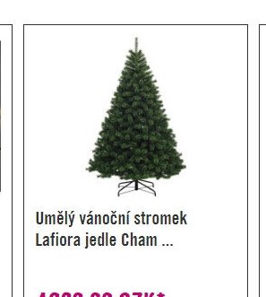 Umělý vánoční stromek Lafiora jedle Cham ...