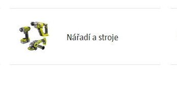 Nářadí a stroje