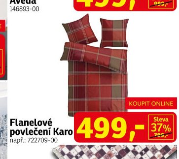 Flanelové povlečení Karo