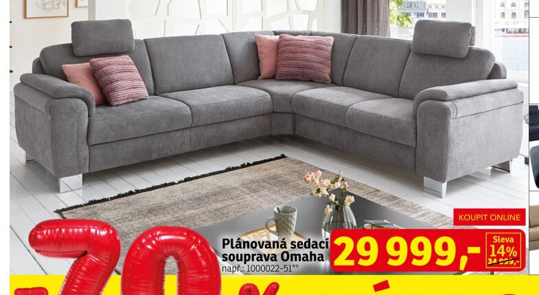 Plánovaná sedací souprava Omaha
