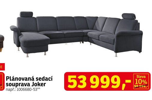 Plánovaná sedací souprava Joker