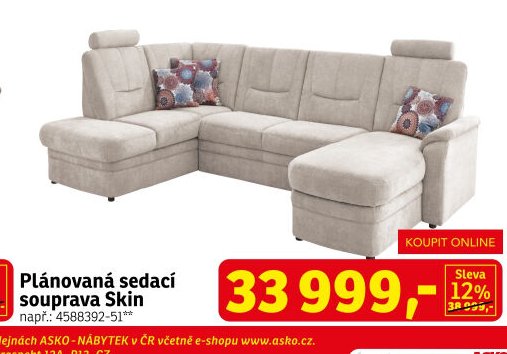 Plánovaná sedací souprava Skin