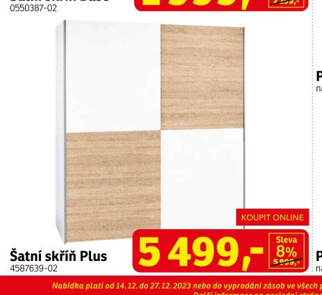 Šatní skříň Plus