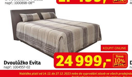 Dvoulůžko Evita