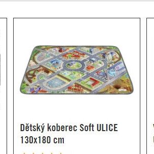 Dětský koberec Soft ULICE 130x180 cm