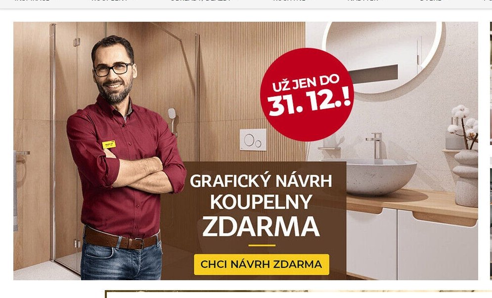 Grafický návrh koupelny ZDARMA