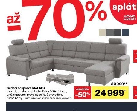 Sedací souprava MALAGA