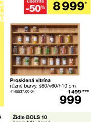 Prosklená vitrína