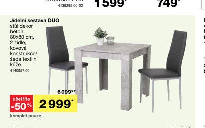 Jídelní sestava DUO