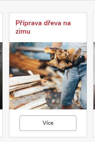 Příprava dřeva na zimu