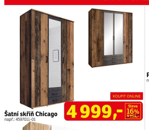 Šatní skříň Chicago