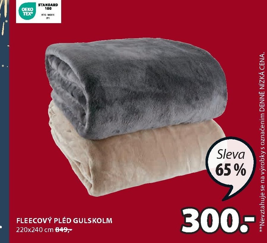 Fleečový pléd GULSKOLM