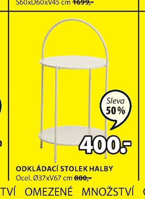 ODKLÁDACÍ STOLEK HALBY