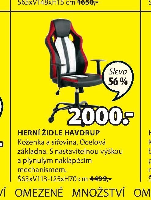 HERNÍ ŽIDLE HAVDRUP