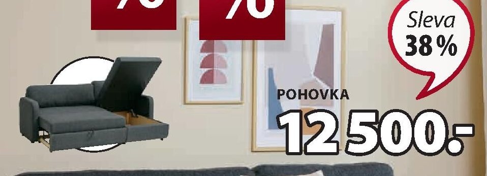 Rozkládací rohová pohovka JETSMARK
