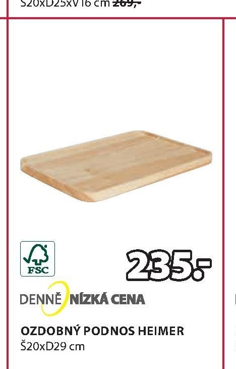 OZDOBNÝ PODNOS HEIMER