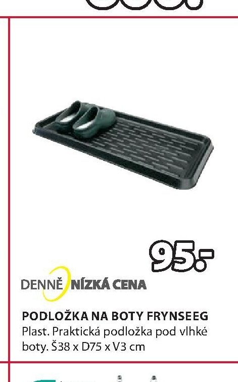 PODLOŽKA NA BOTY FRYNSEEG 38x75x3 cm
