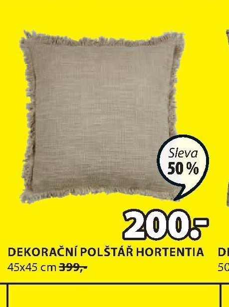 DEKORAČNÍ POLŠTÁŘ HORTENTIA 45x45 cm