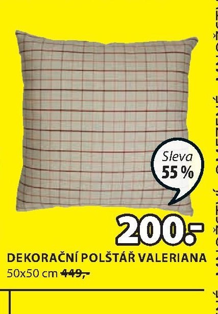 DEKORAČNÍ POLŠTÁŘ VALERIANA 50x50 cm