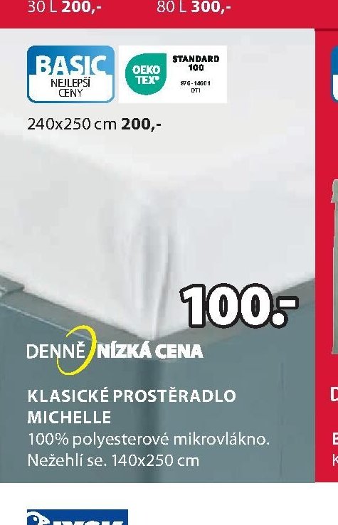 KLASICKÉ PROSTĚRADLO MICHELLE