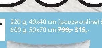 POLŠTÁŘ ULVIK 600 g, 50x70 cm