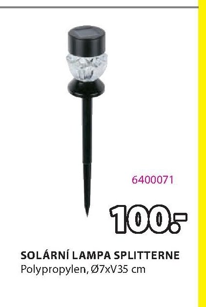 Solární lampa SPLITTERNE