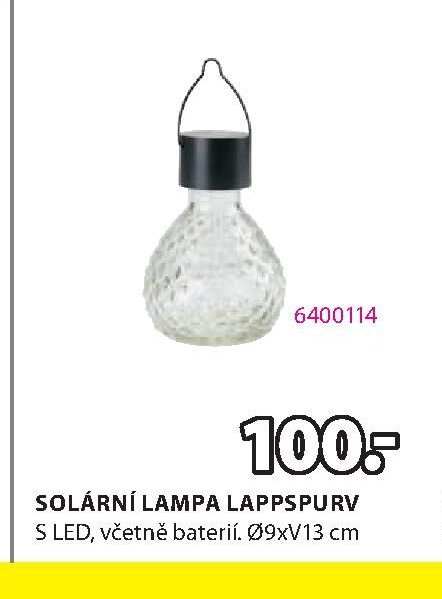 Solární lampa LAPPSPURV