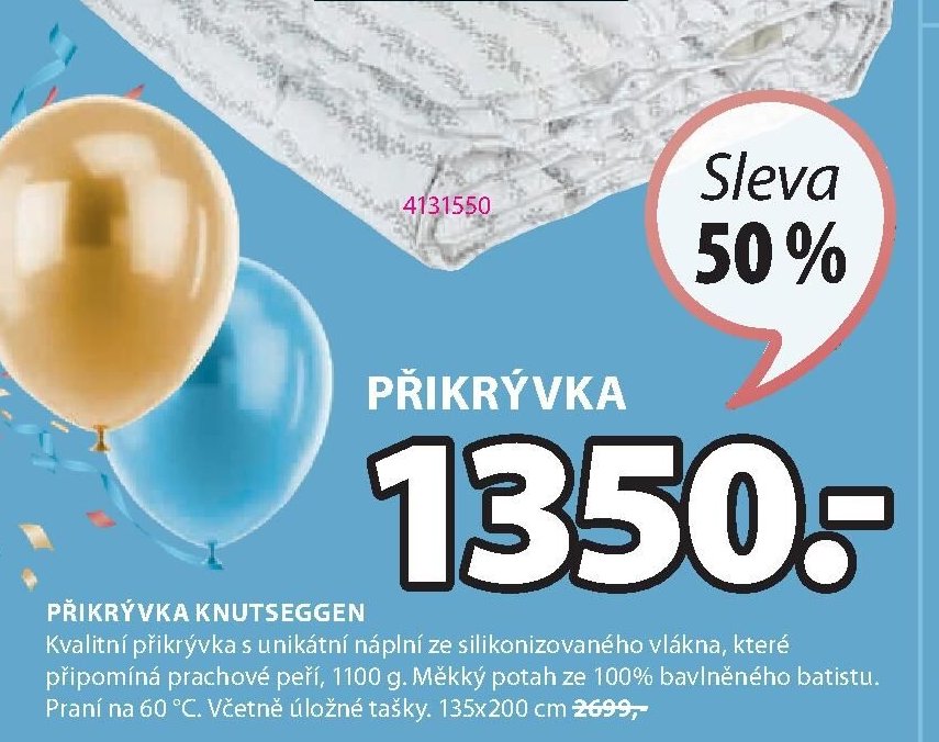 KNUTSEGGEN Přikrývka 135x200 cm