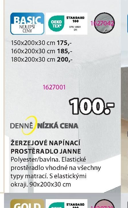 Žerzejové napínací prostěradlo Janne