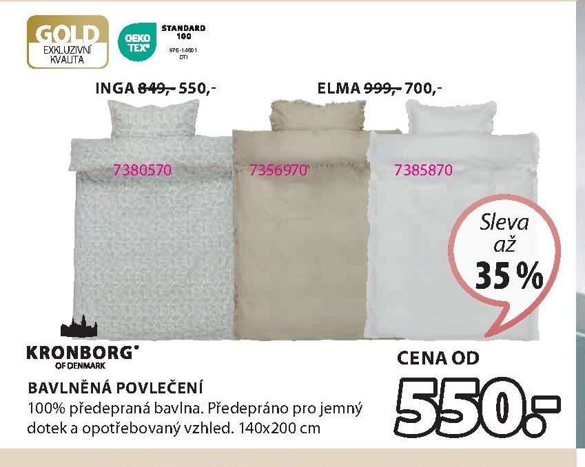 Bavlněná povlečení Inga, Elma