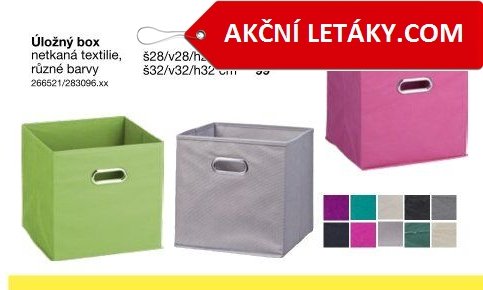 Úložný box netkaná textilie, různé barvy