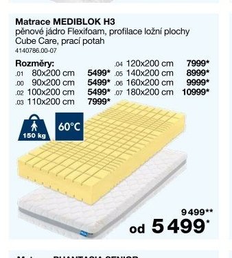 Matrace MEDIBLOK H3
