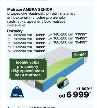 Matrace AMBRA SENIOR