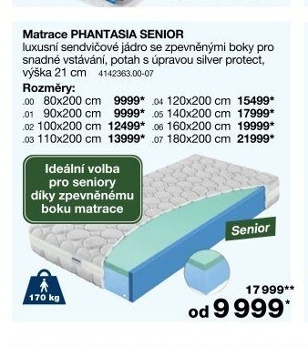 Matrace PHANTASIA SENIOR