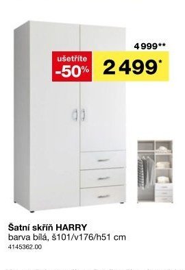 Šatní skříň HARRY