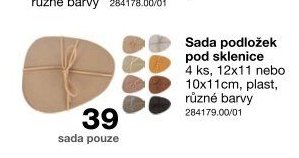 Sada podložek pod sklenice