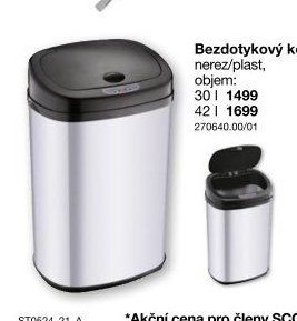 Bezdotykový koš