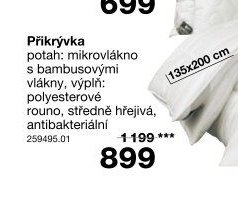 Přikrývka s bambusovými vlákny