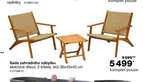 Sada zahradního nábytku