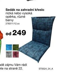 Sedák na zahradní křeslo