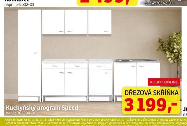 Kuchyňský program Speed - Dřezová skříňka