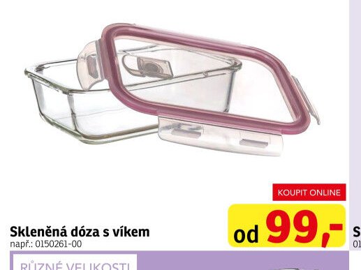 Skleněná dóza s víkem