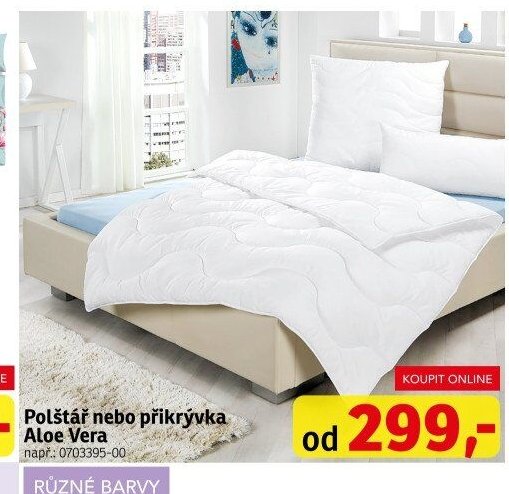 Polštář nebo přikrývka Aloe Vera